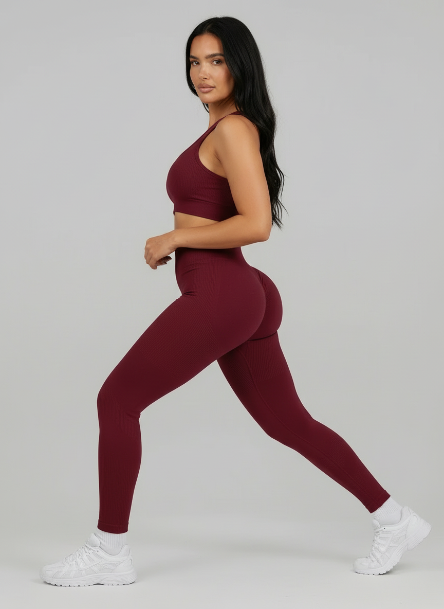 BURGUNDY - ATTITUDE SCULPT LEGGING