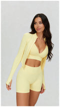 PASTEL YELLOW - TASTY SHORT SET