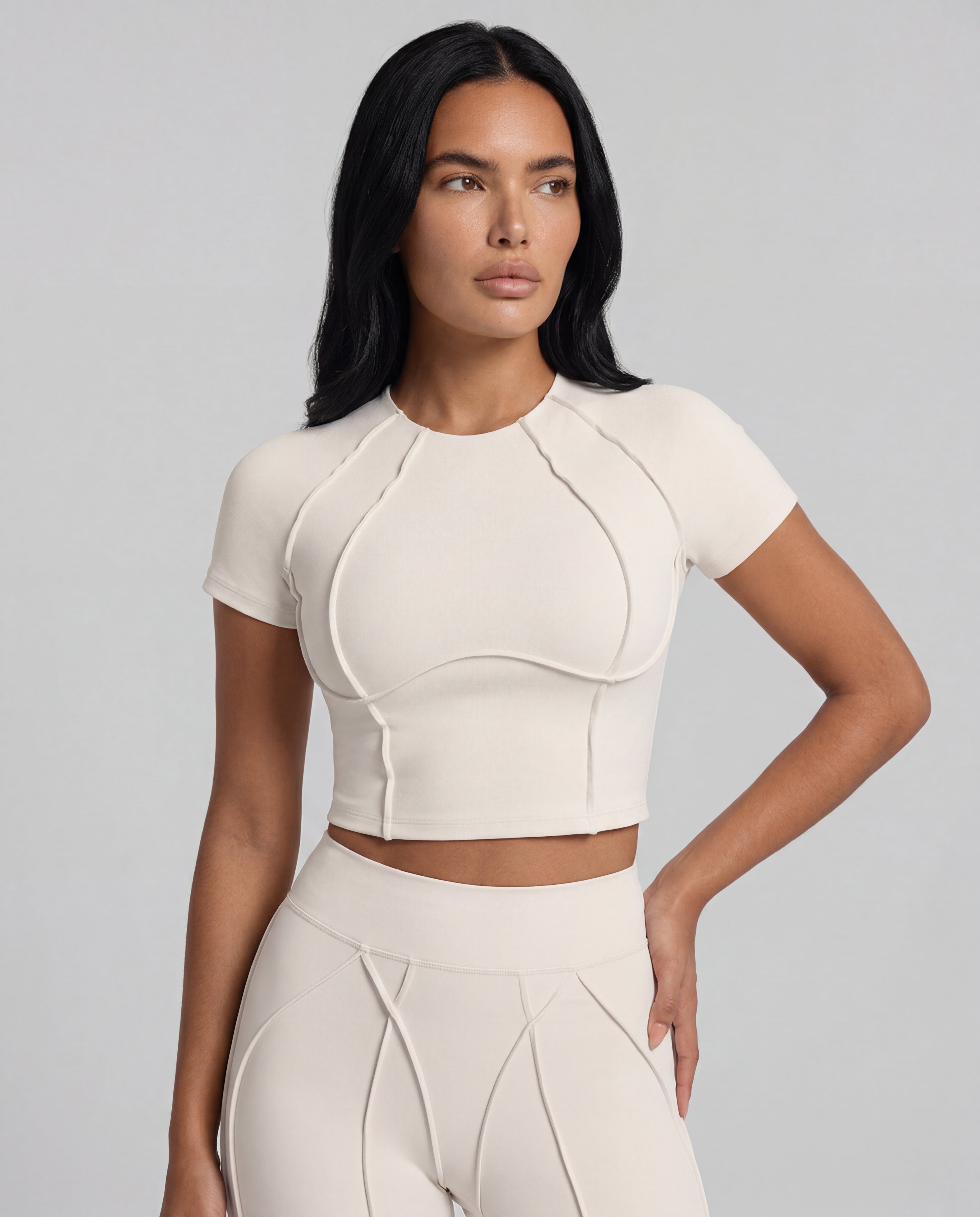 IVORY - FOCUS CROP TOP