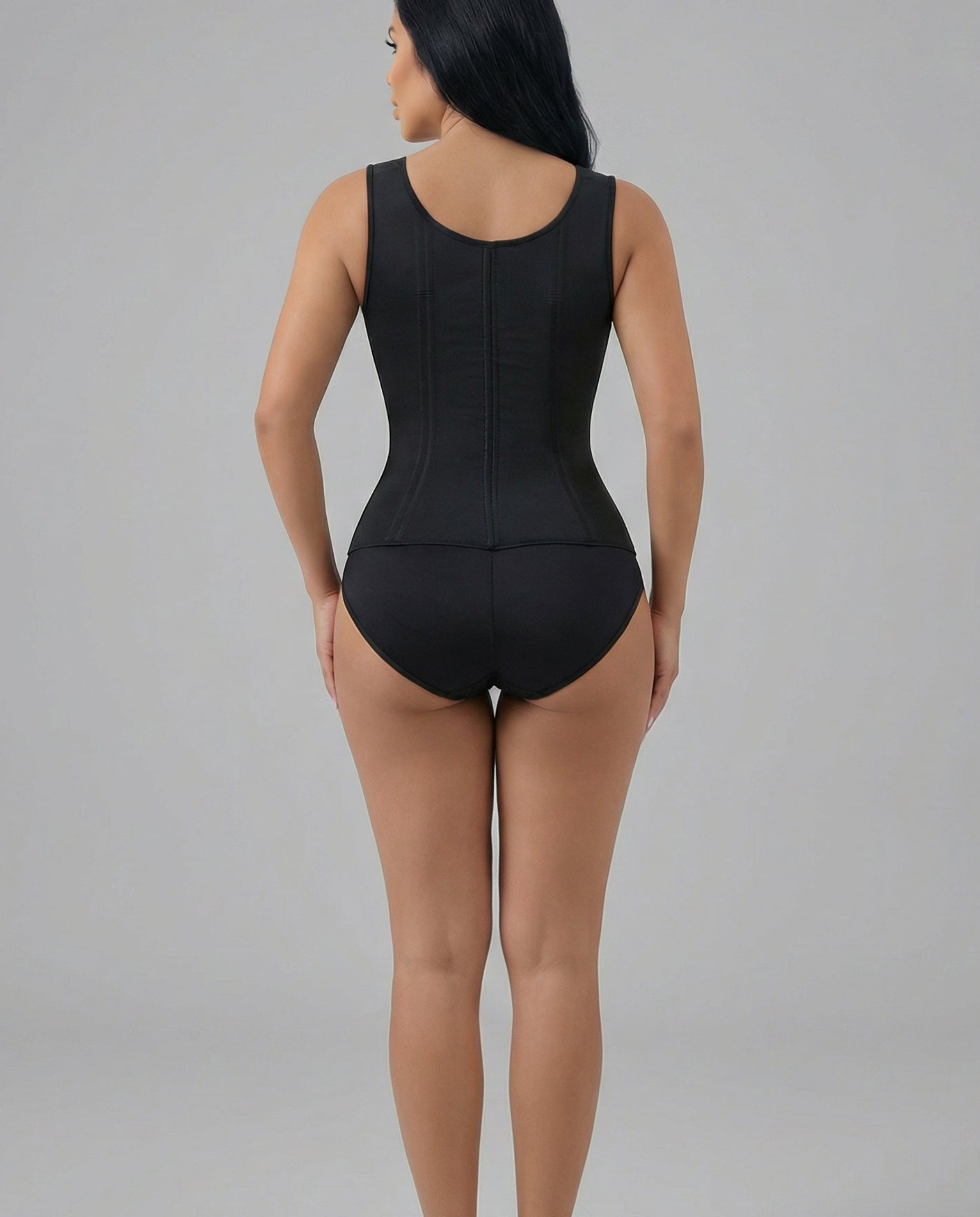 BLACK CORSET BODY-SHAPER WITH BRA